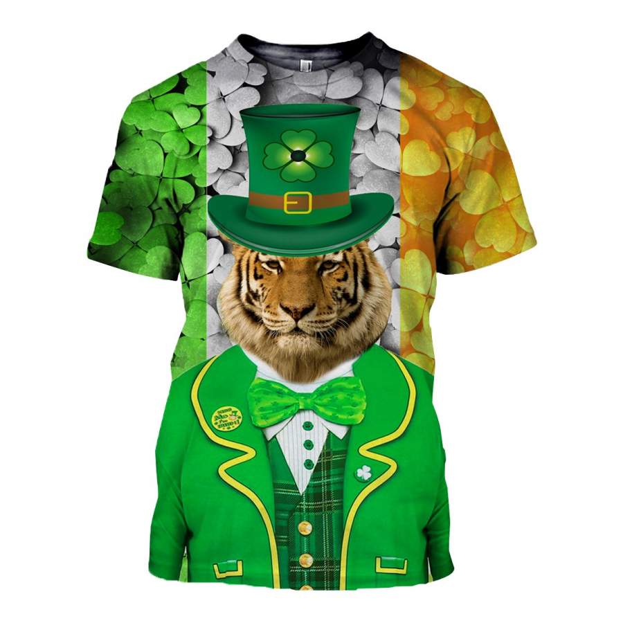 3D All Over Printed Tiger Patrick T Shirt Hoodie 2222019