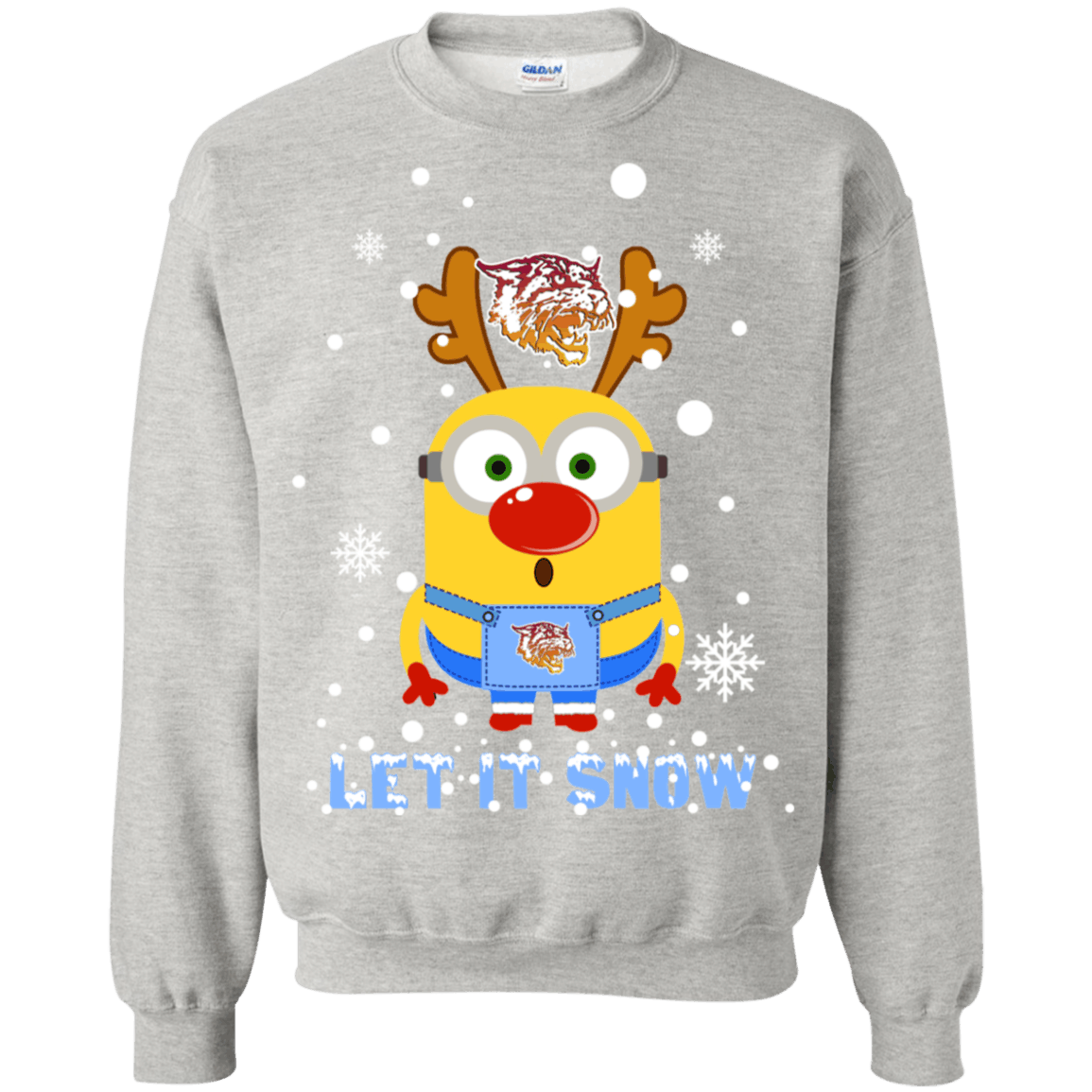 Buy Minion Bethune-Cookman Wildcats Ugly Christmas Sweaters Let It Snow Sweatshirt