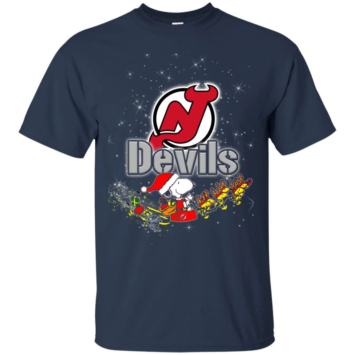 Snoopy Christmas New Jersey Devils T Shirts - EmprintsTOP