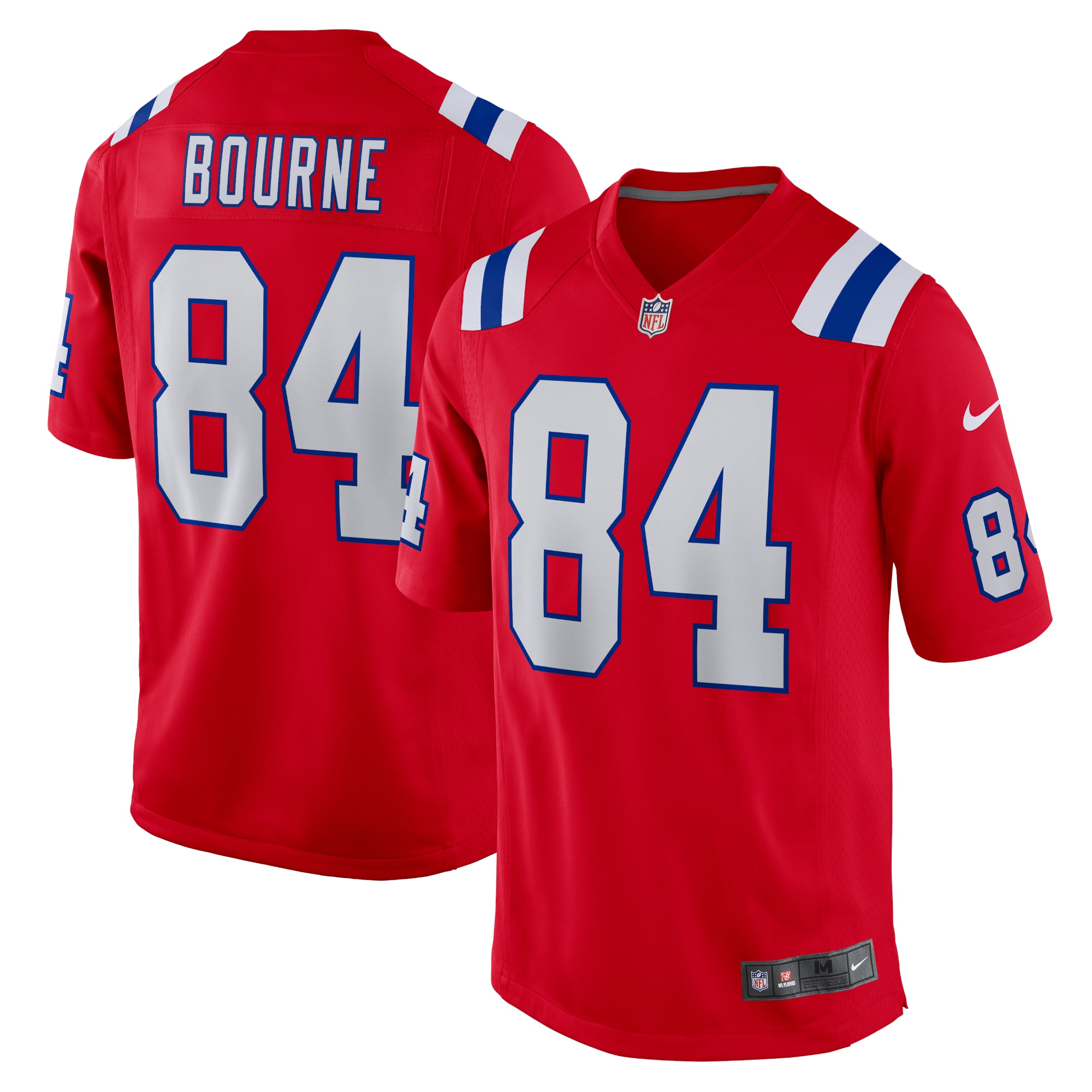 Kendrick Bourne New England Patriots Game Jersey – Red