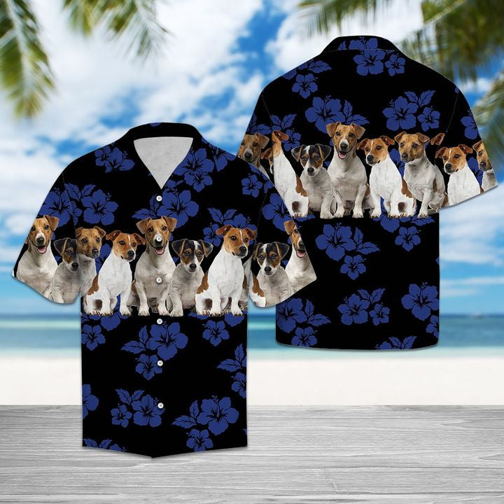 Awesome Jack Russell Terrier Hawaiian Shirt Summer Button Up For Men, Women, Couple