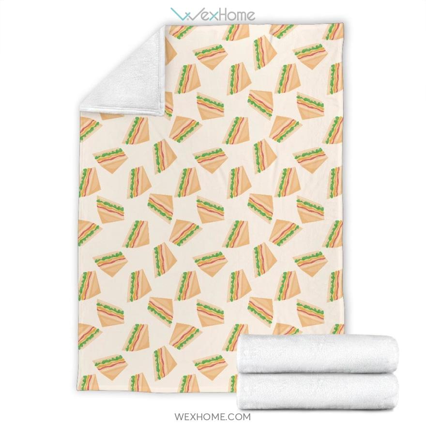 Sandwich Patterns Print Design Premium Blanket