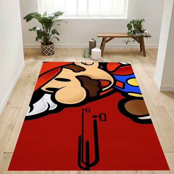 Super Mario 107 Area Rug Living Room And Bed Room Rug Gift Us Decor Vh3