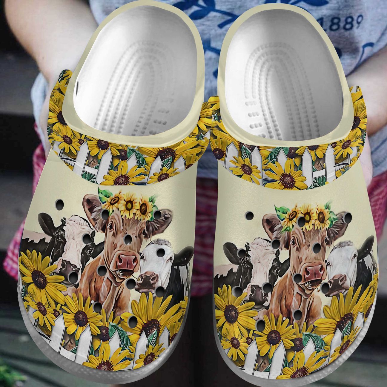 Cow Personalize Clog, Custom Name, Text, Fashion Style For Women, Men, Kid, Print 3D Just Love Cows