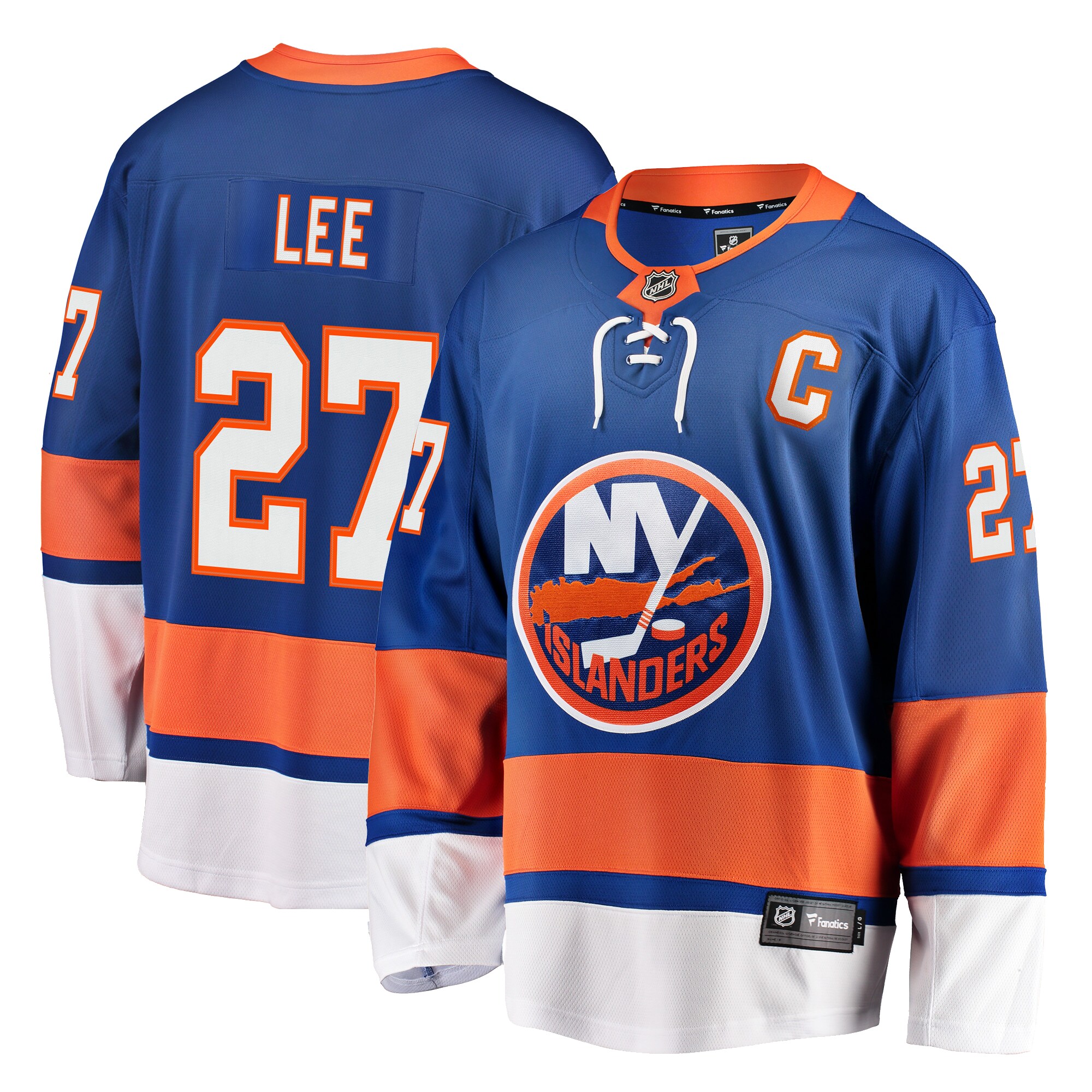 Men's New York Islanders Anders Lee Royal Home Premier Breakaway Player Jersey