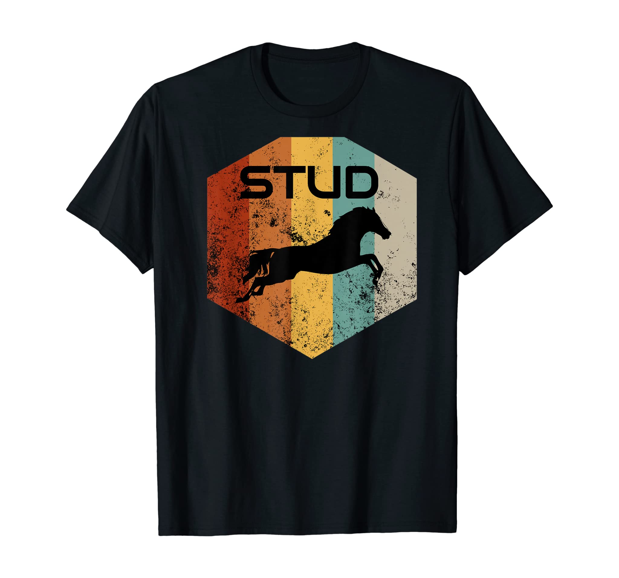 Stud Tshirt Funny Horse Lover Cowboy Gift Horseback Shirt