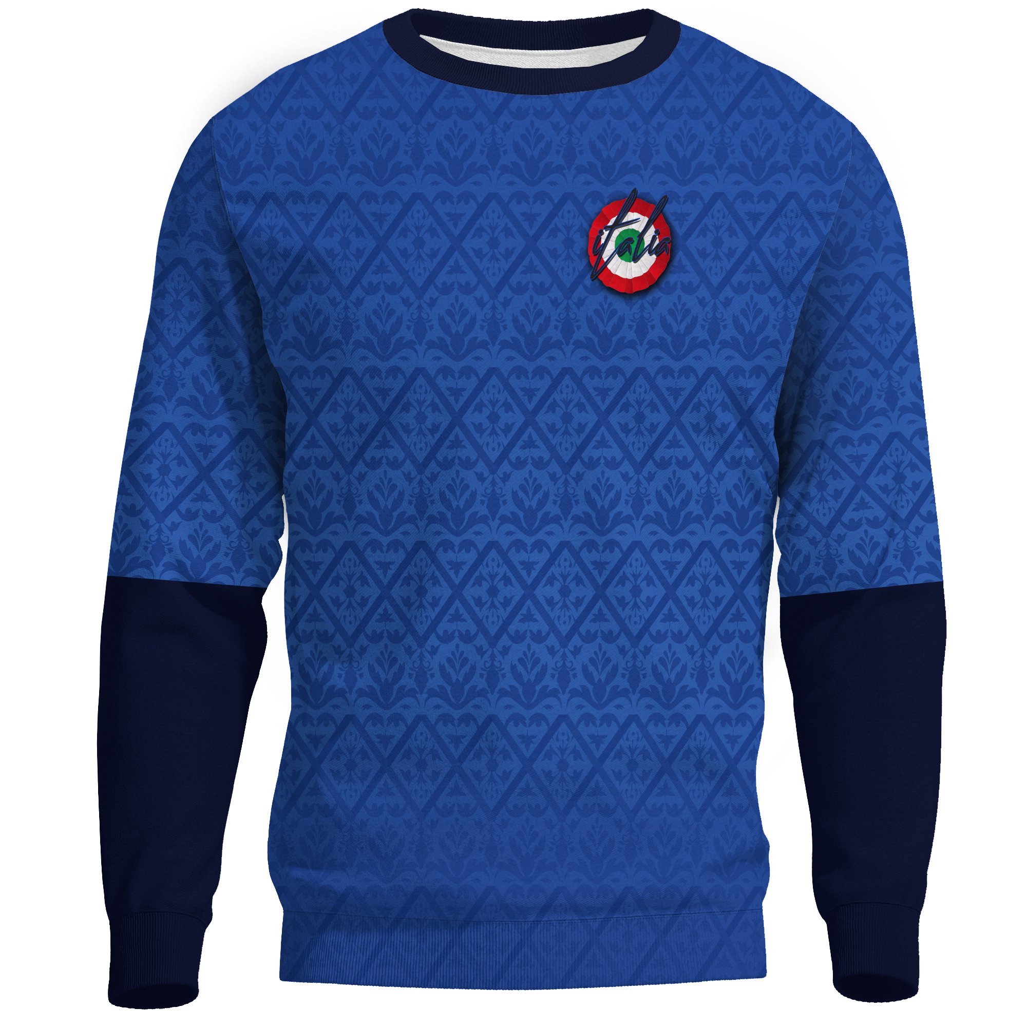 (Custom) Italy Sweatshirt EURO 2020-2021 Flag Map A13