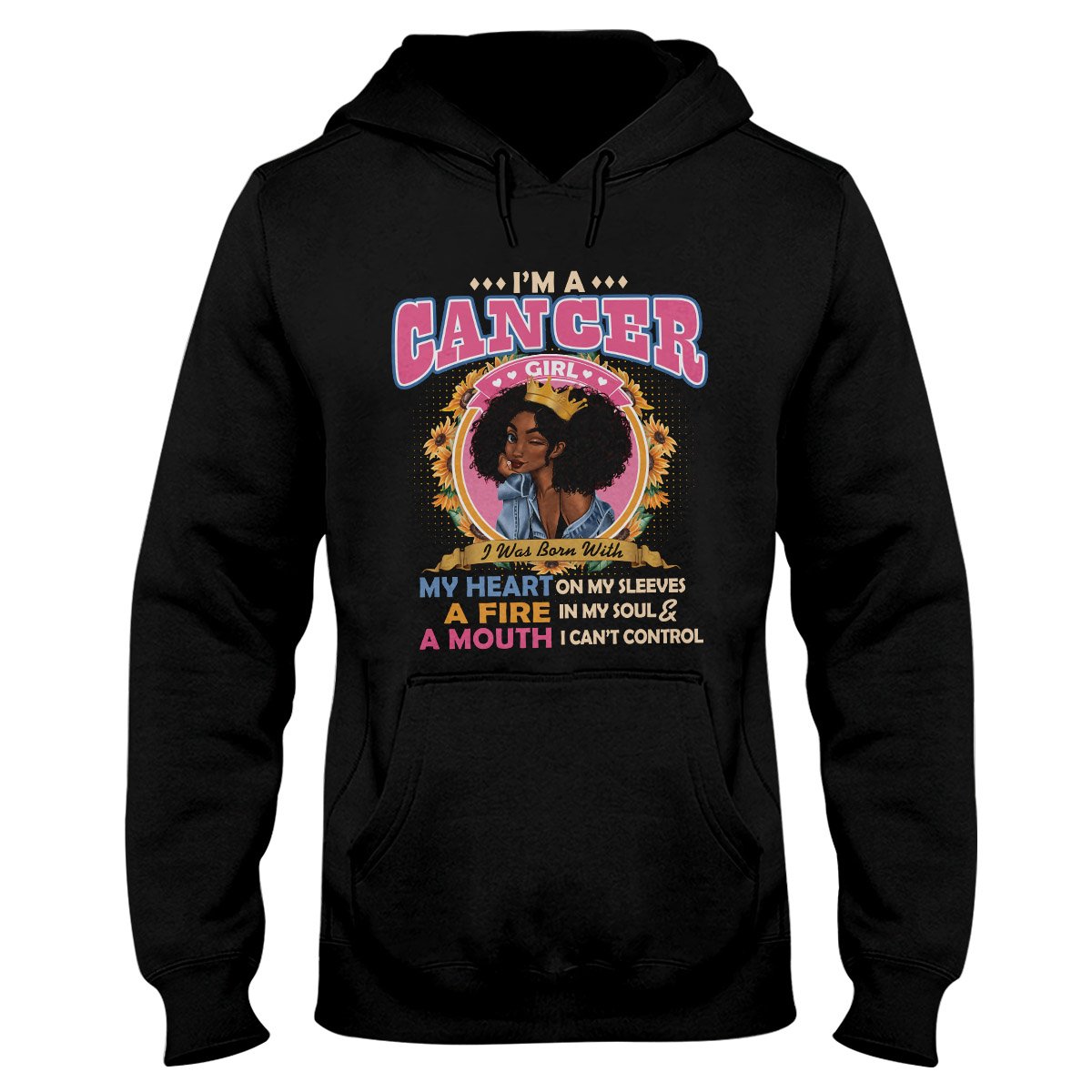 Black Queen Im A Cancer Girl Ez13 1609 Hoodie