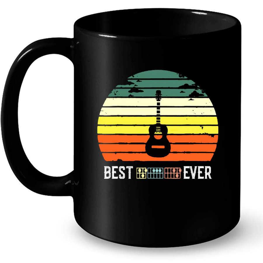 Best Guitar Melodies Ever, Classic Vintage – Full-Wrap Coffee Black Mug