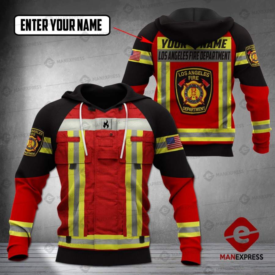 Personalized Lafd All-over Pullover Hoodie Print Unisex Qja