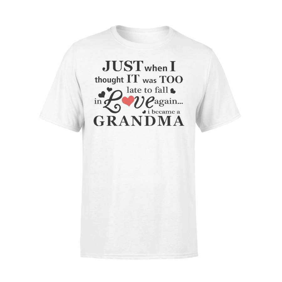 Just When I Thought It Was Too Late To Fall In Love Again I Became A Grandma T-Shirt