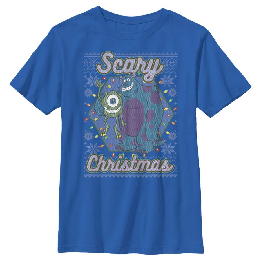 Monsters Inc Boy’s Christmas Scary Monsters  T Shirt