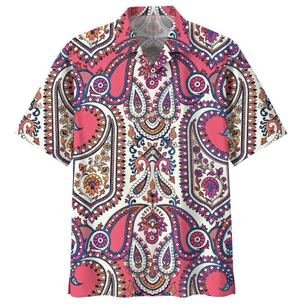 Bohemian Pink Unique Design Unisex Hawaii Shirt For Men And Women Ha91291