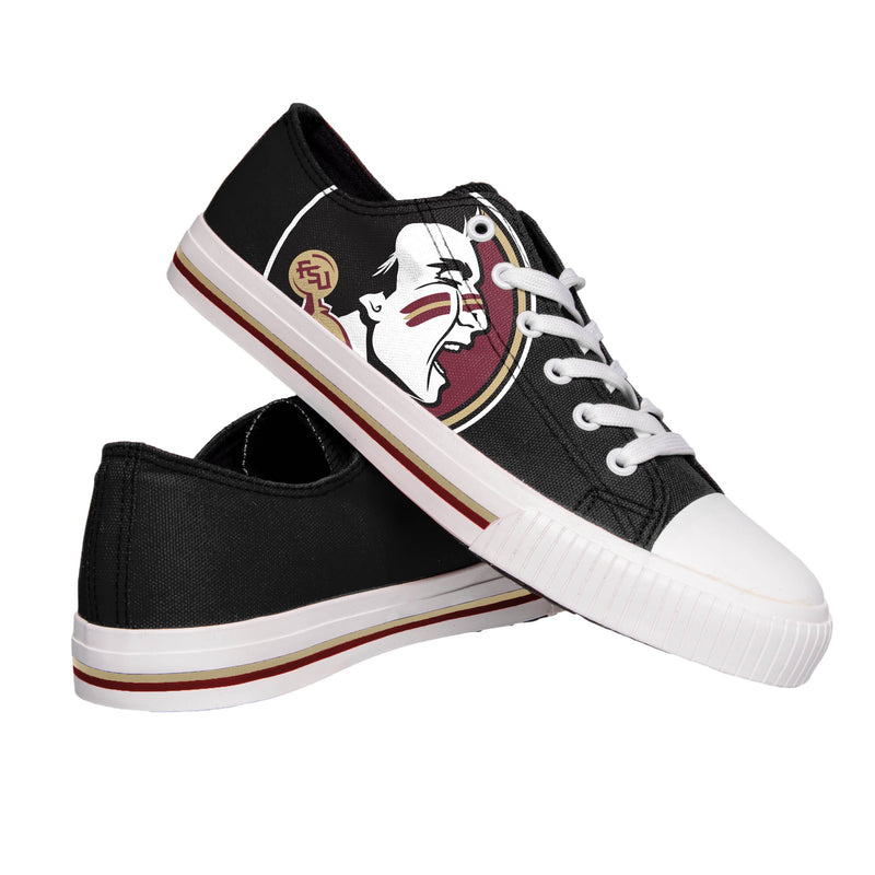 Florida State Seminoles NCAA Mens Low Top Big Logo Canvas Shoes