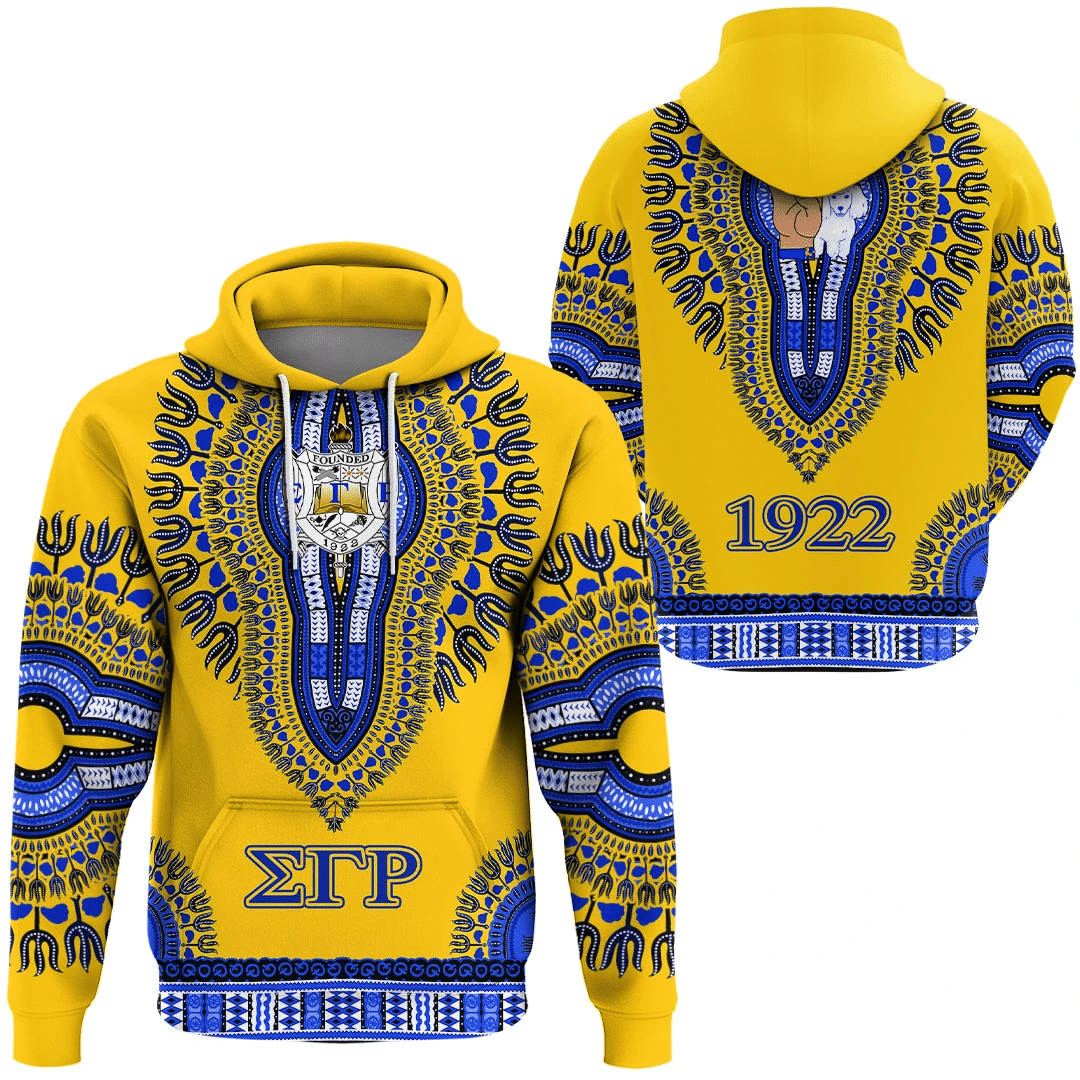 Sorority Hoodie – Sigma Gamma Rho Dashiki Ver2 Hoodie