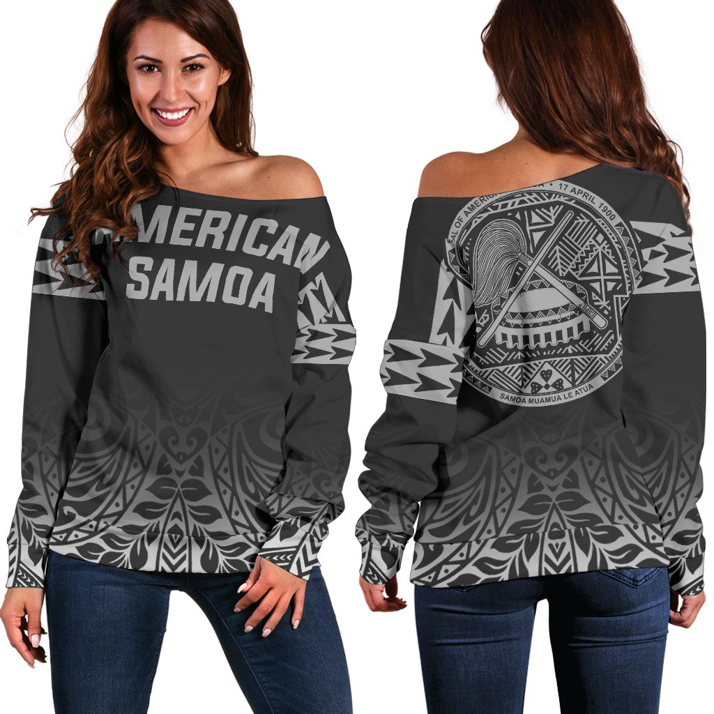 American Samoa Pacific Fog Shoulder Sweater