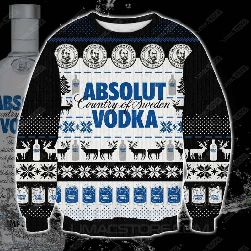 Absolut Vodka 0310 3D Print Ugly Christmas Sweatshirt