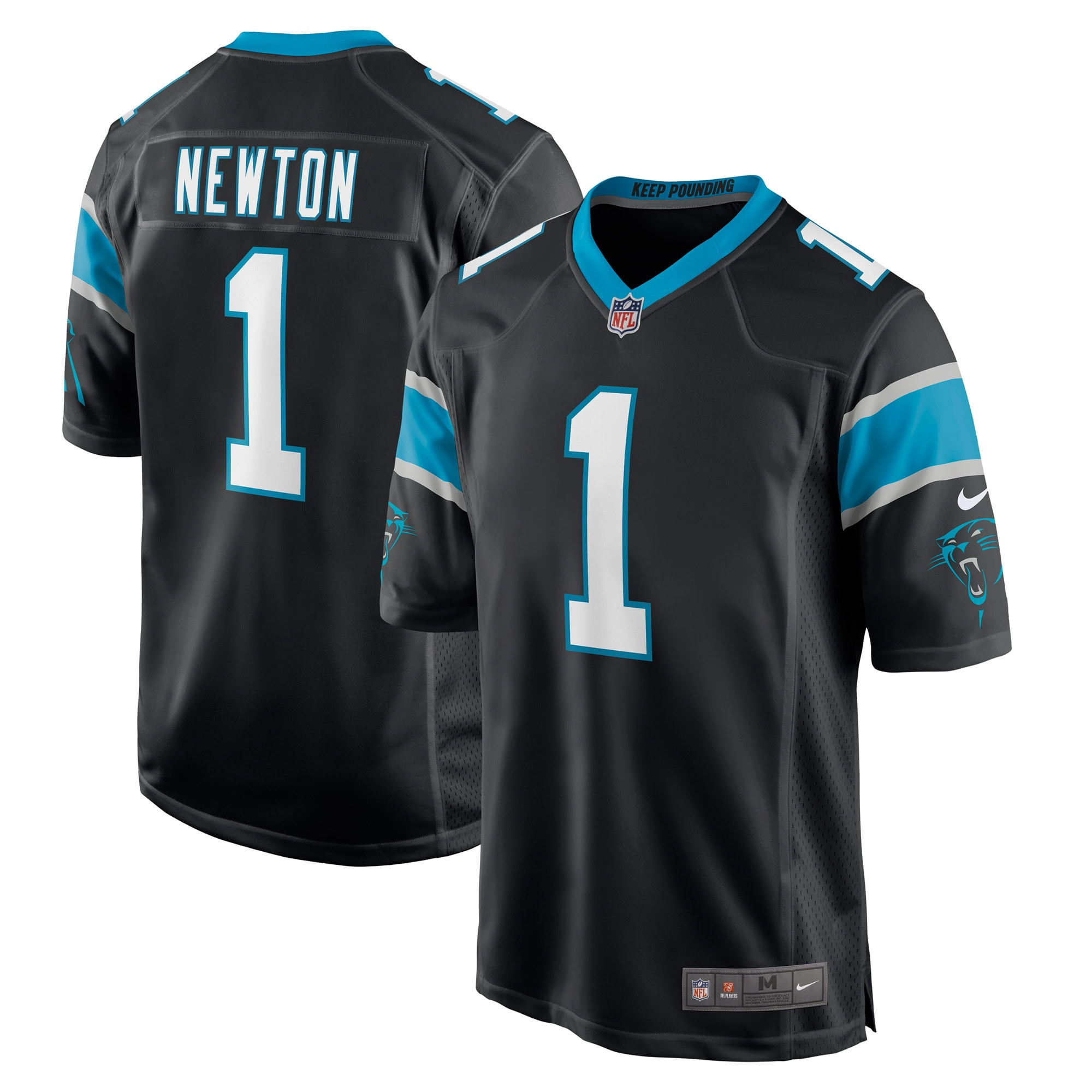 Cam Newton Carolina Panthers Player Game Jersey Black NFL