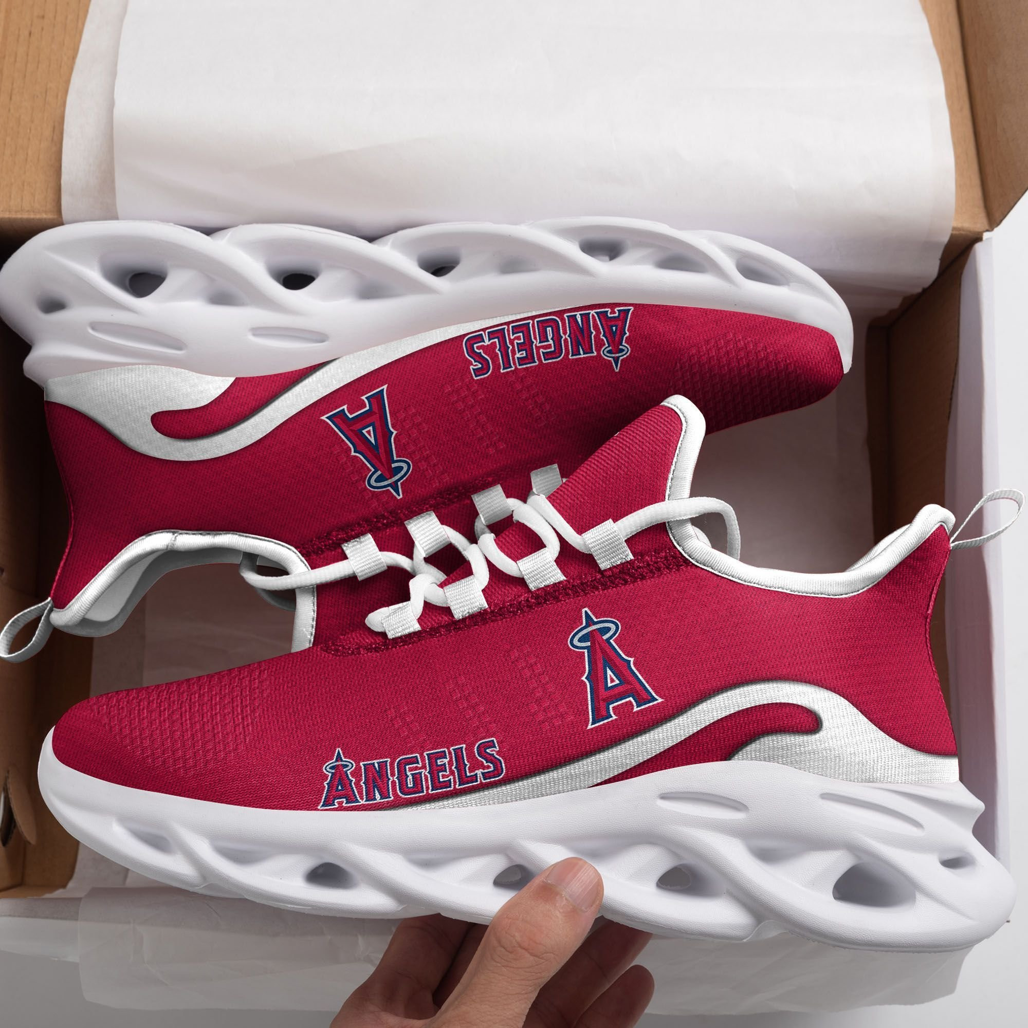 Los Angeles Angels New Trending  D Printed  Max Soul Clunky Sneaker Shoes