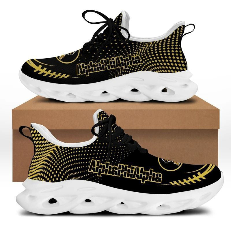 Wonder Print Footwear – Alpha Phi Alpha Gold Dots Clunky Sneakers Lt10