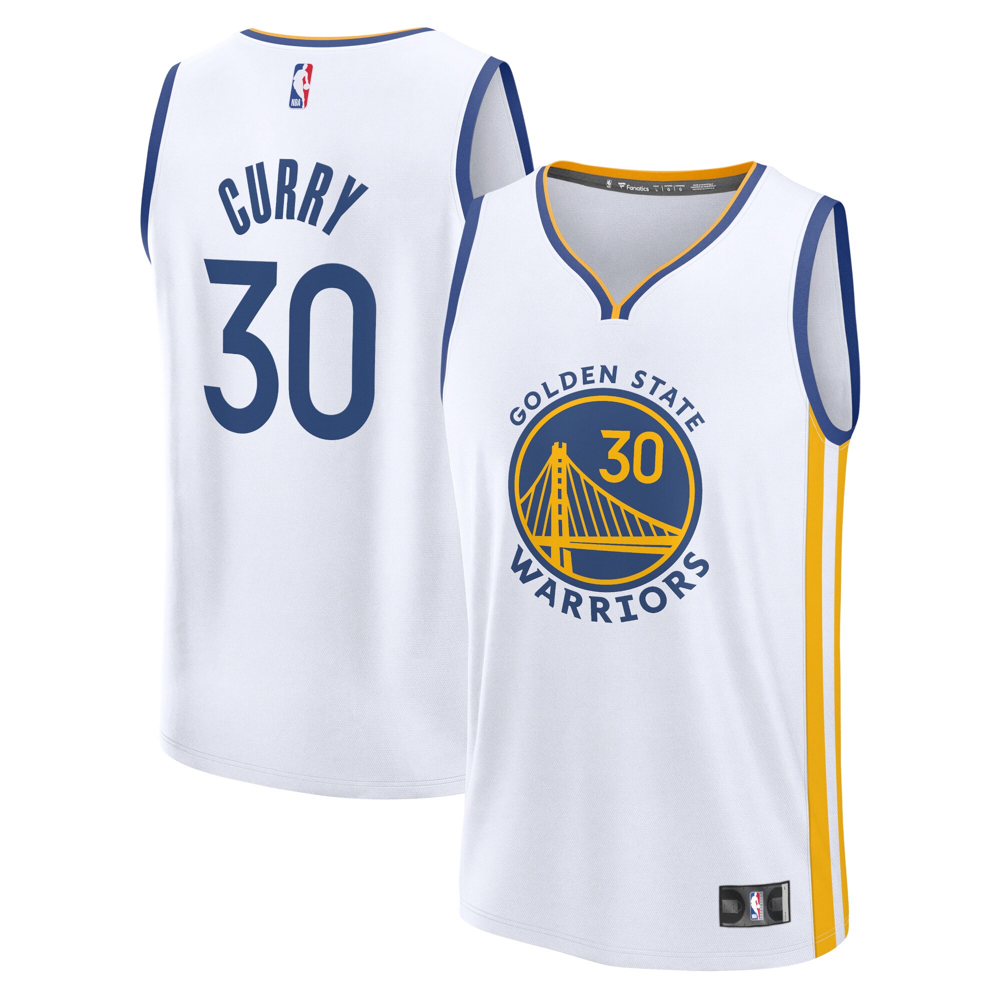 Stephen Curry Golden State Warriors Branded Fast Break Replica Player Jersey – Association Edition – White