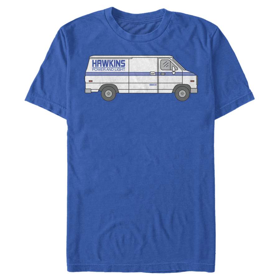 Stranger Things Men’s Hawkins Power Company Truck  T Shirt