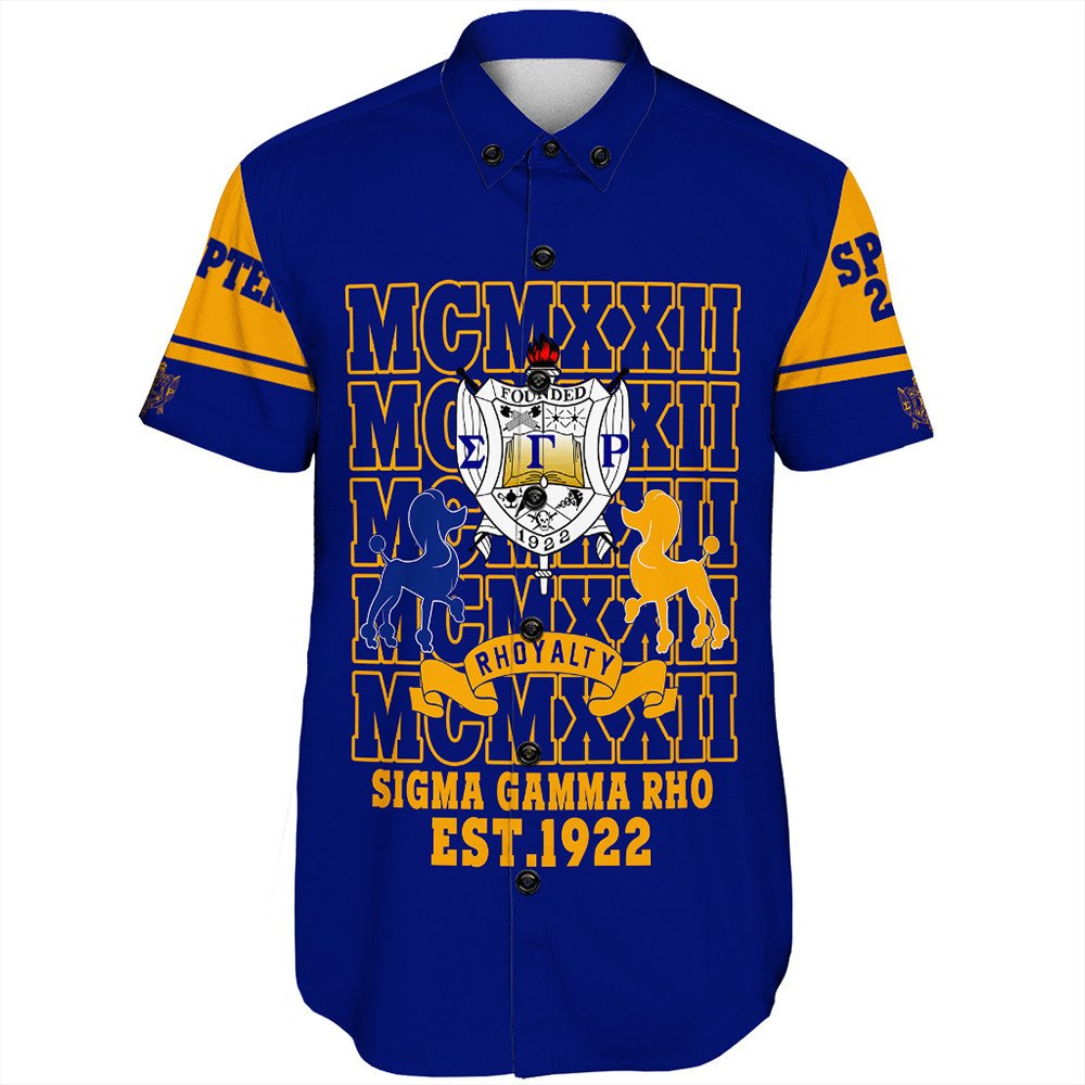 Sorority Shirt – Personalized Sigma Gamma Rho Mcm Style Short Sleeve Shirt