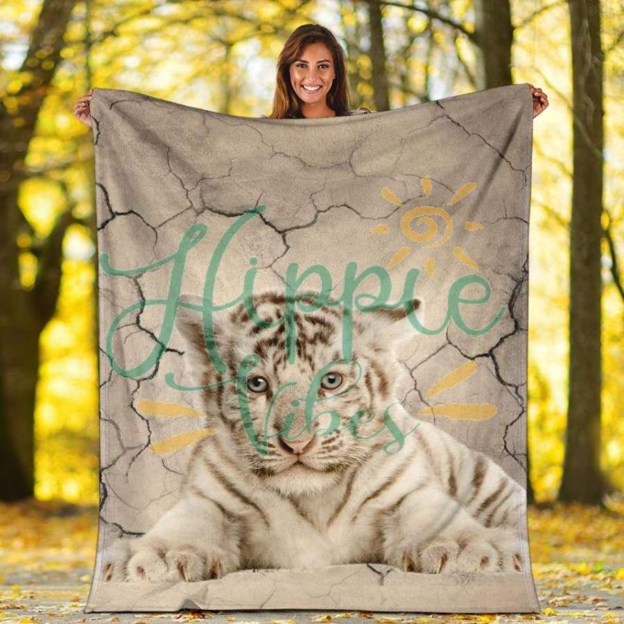 White Tiger Blanket