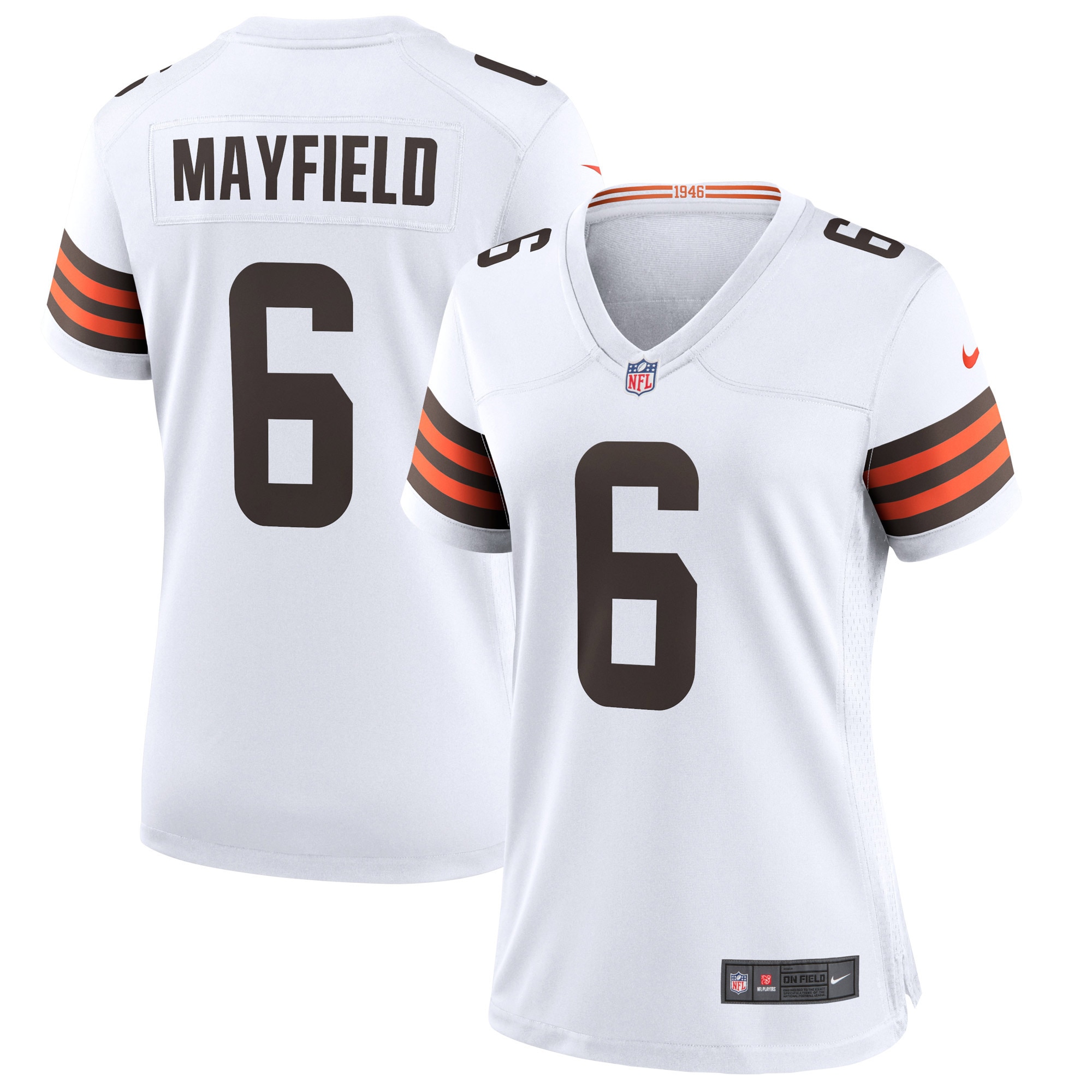 Women’s Cleveland Browns Baker Mayfield White Game Jersey