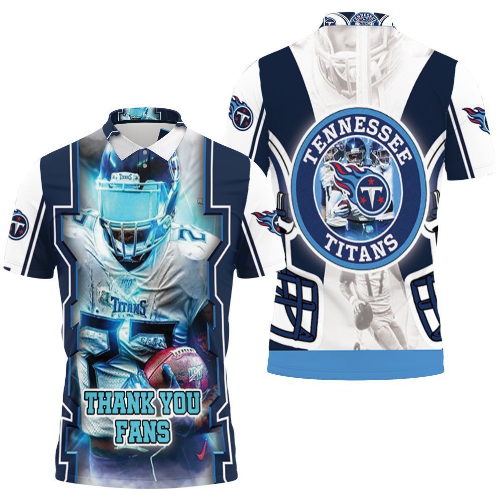 Tye Smith 23 Tennessee Titans Super Bowl 2021 Thank You Fan 3D Polo Shirt, Jersey