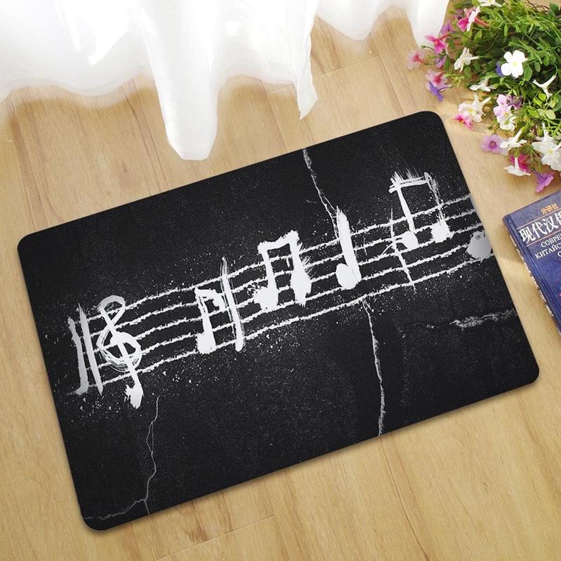 Personalized Name Family House 3D Music Notes Doormat Indoor And Outdoor Doormat Warm House Gift Welcome Mat Birthday Gift For Music Lovers Piano Lover