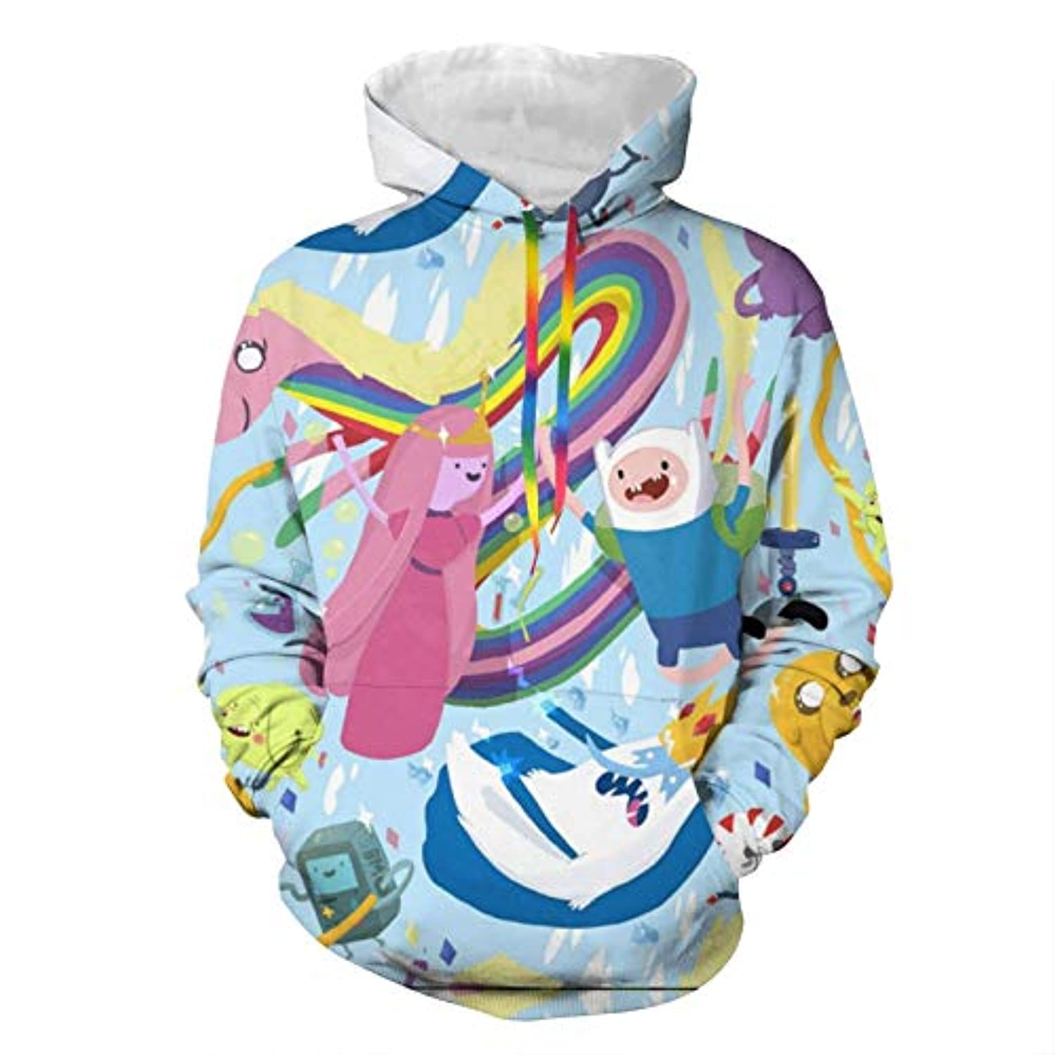 Adventure Time Hoodies – Finn and Jake Unisex 3D Pullover Hooded Sweatshirt