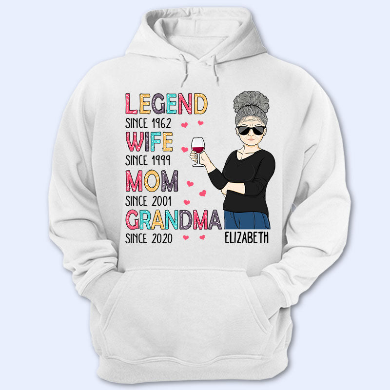 Legend Wife Mom Grandma – Mother Gift – Personalized Custom T Shirt