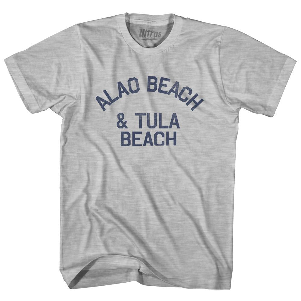 American Samoa Alao Beach & Tula Beach Adult Cotton Vintage T-shirt