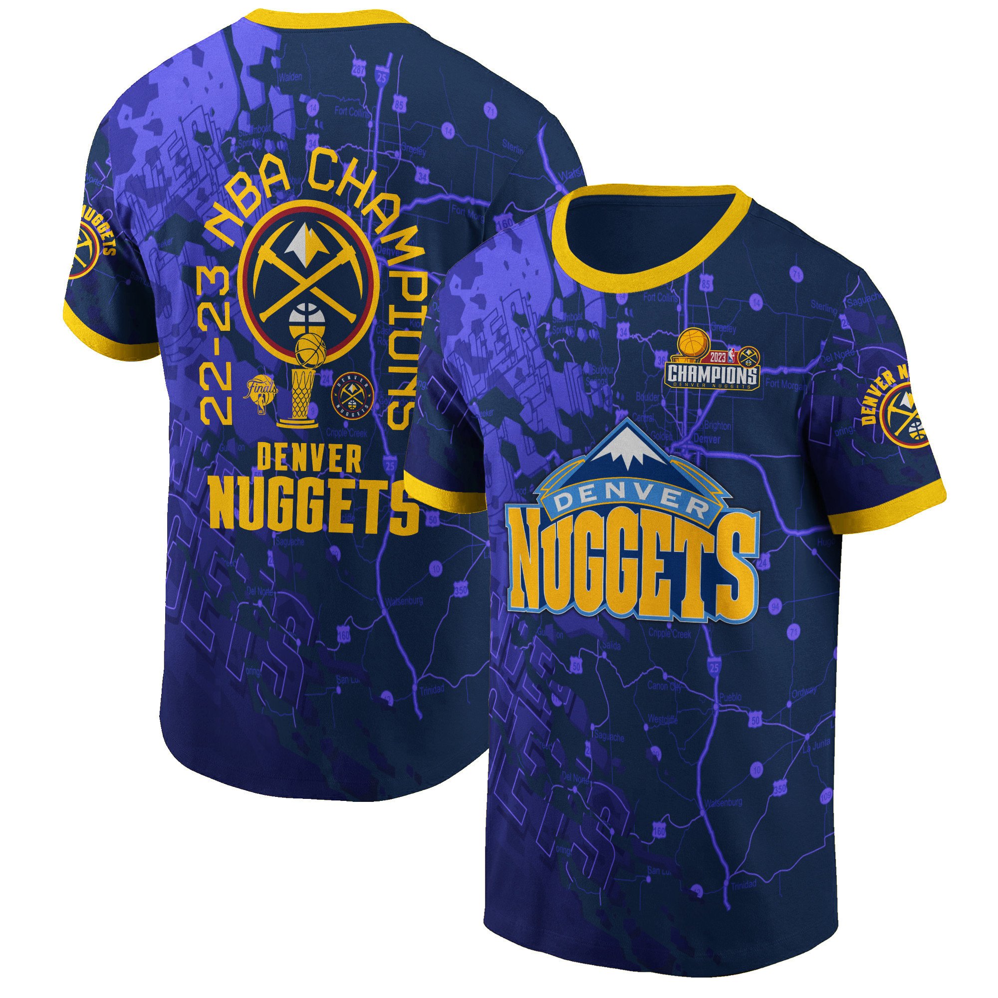 Denver Nuggets The Finals Champions 2023 Print 3D T-Shirt Sh1 V7