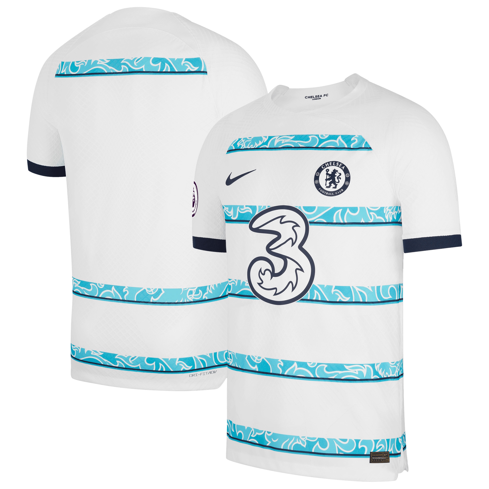 Chelsea 2022/23 Away Vapor Match Authentic Blank Jersey – White