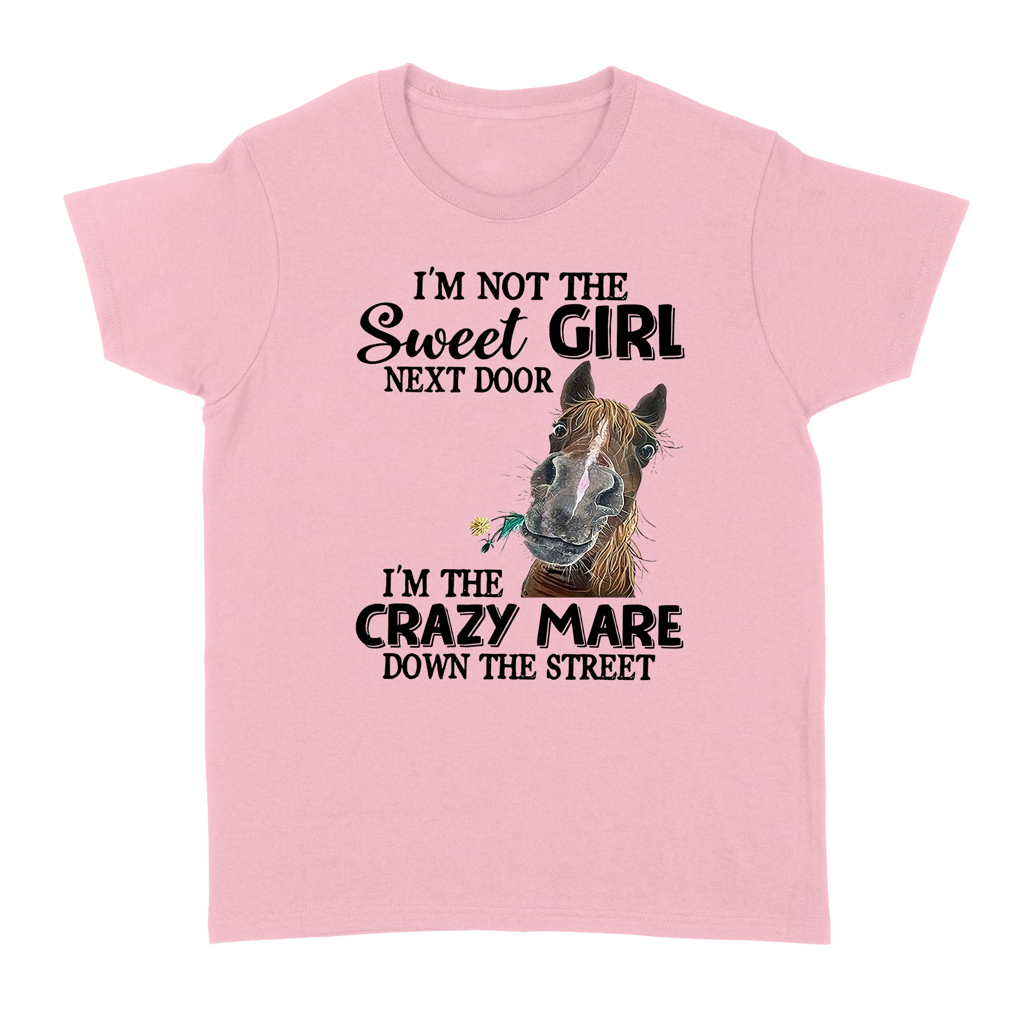 Horse I’m Not The Sweet Girl Next Door I’m The Crazy Mare Down The Street – Standard Women’s T-shirt