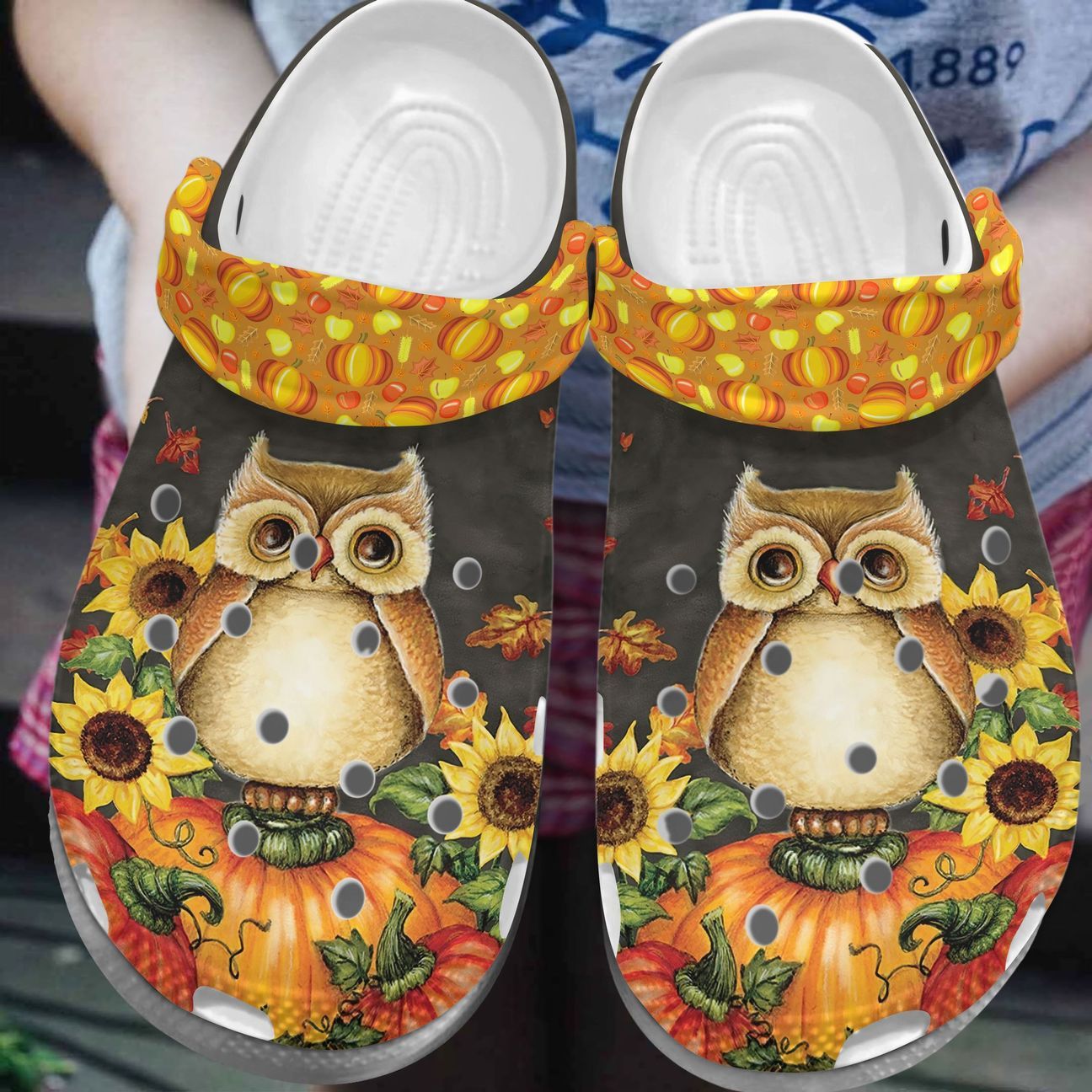 Owl Personalized Clog, Custom Name, Text, Color, Number Fashion Style For Women, Men, Kid, Print 3D Autumn Is Here