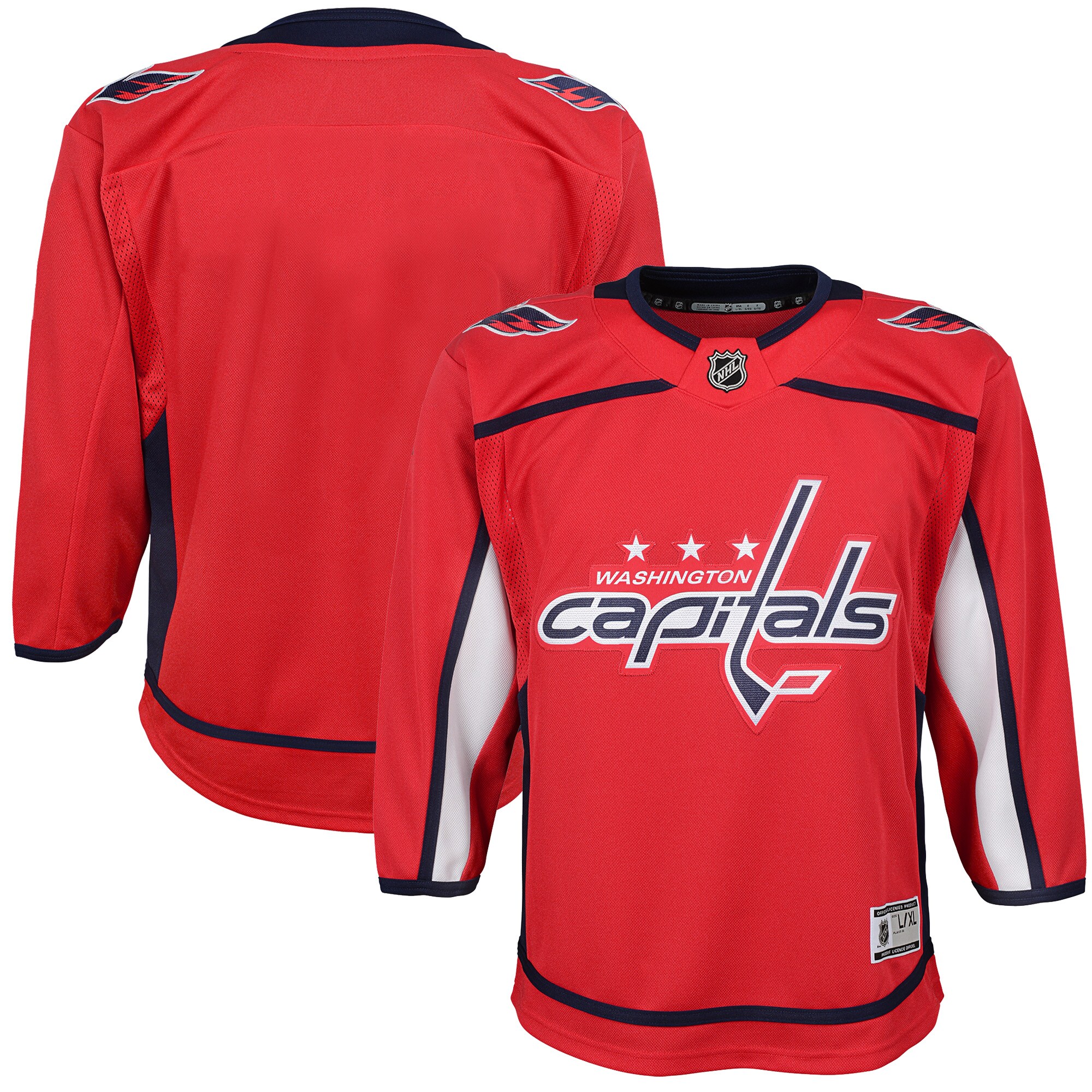 Washington Capitals Youth Home Blank Premier Jersey – Red