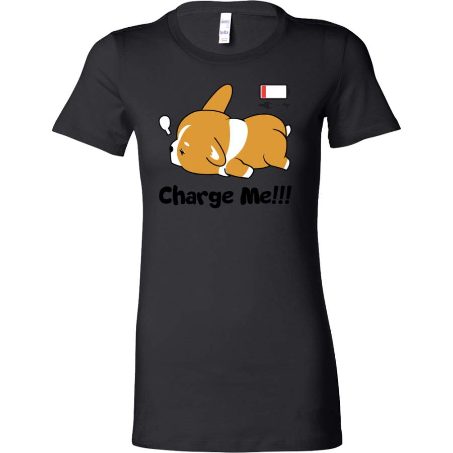 Pet – Immortal Unisex Corgi Cute Puppy Low Battery Funny – Woman Short Sleeve T Shirt – TL00825WS