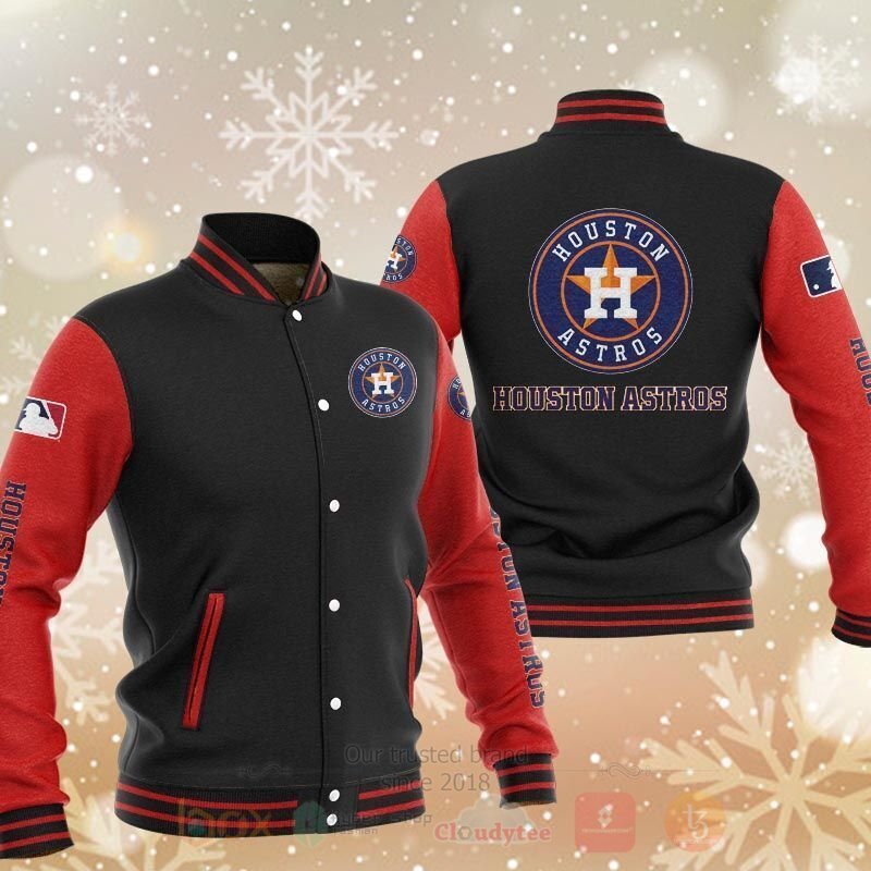 Houston Astros Black Red Baseball Jacket