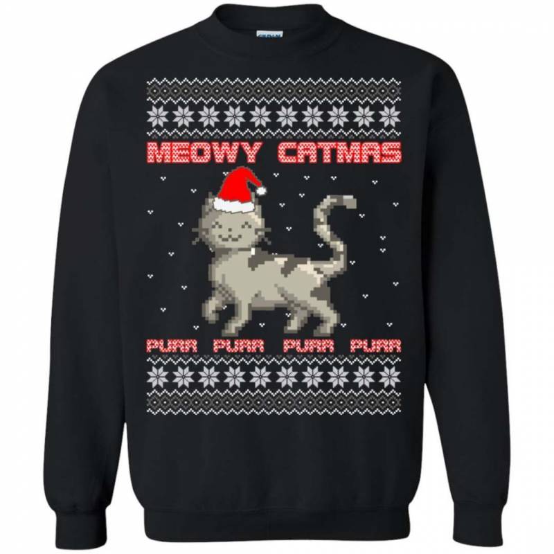 Cat Meowy Catmas Ugly Christmas Sweater