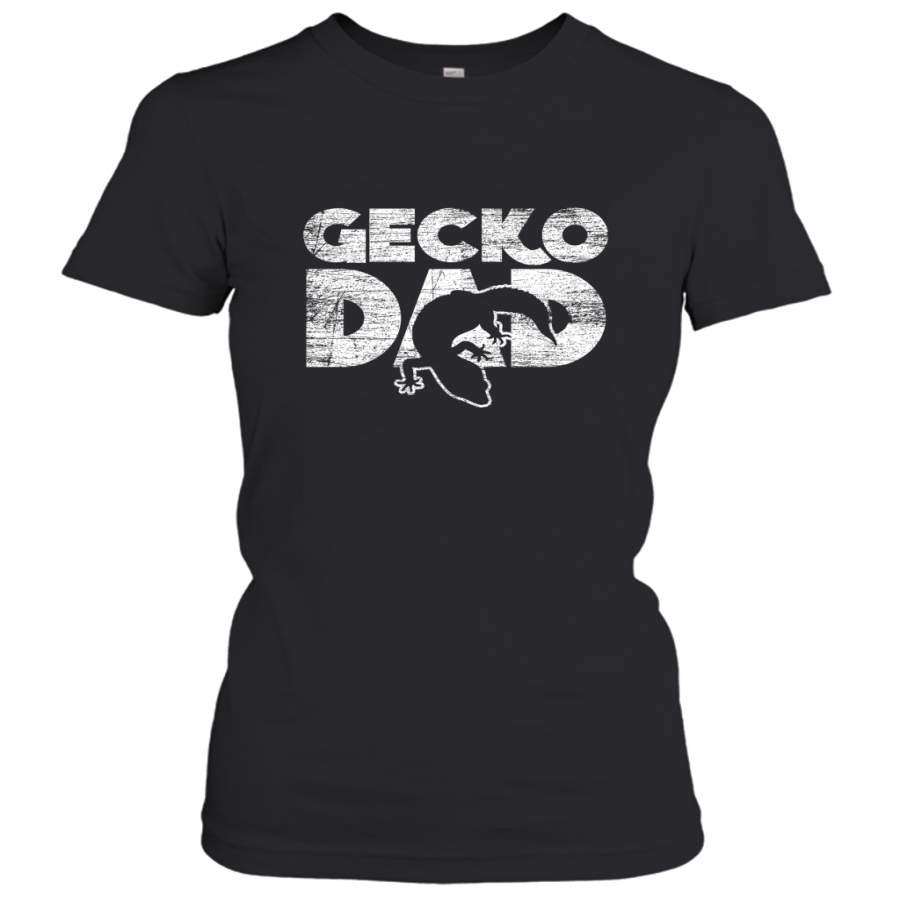 Vintage Gecko Dad  Animal Daddy Fathers Day Gecko Women’s T-Shirt