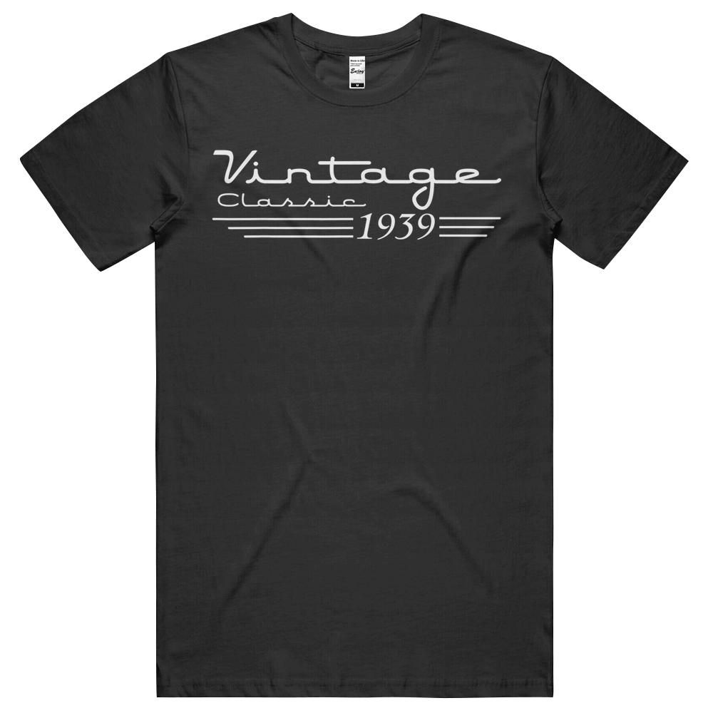 80th Birthday 80 Years Old 80th Vintage Retro 1939 Birthday T-shirt