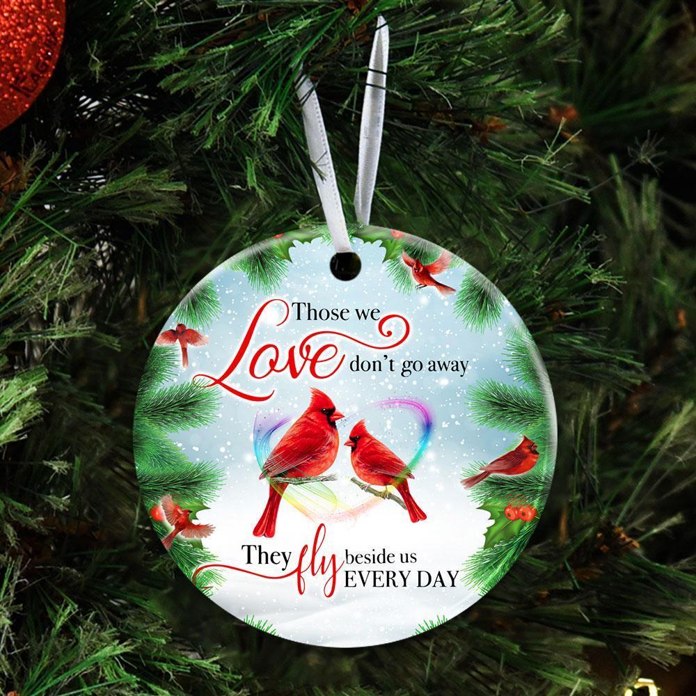 Those We Love Don’T Go Away They Fly Beside Us Everyday Ornament Gift For Friend Family Gift For Christmas Memorial Gift Porcelain Ceramic Home Decorations Ornament Pendant