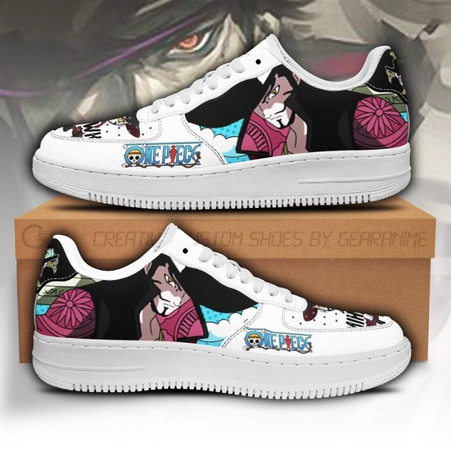 Mihawk Air Sneakers Custom One Piece Anime Shoes Fan PT04