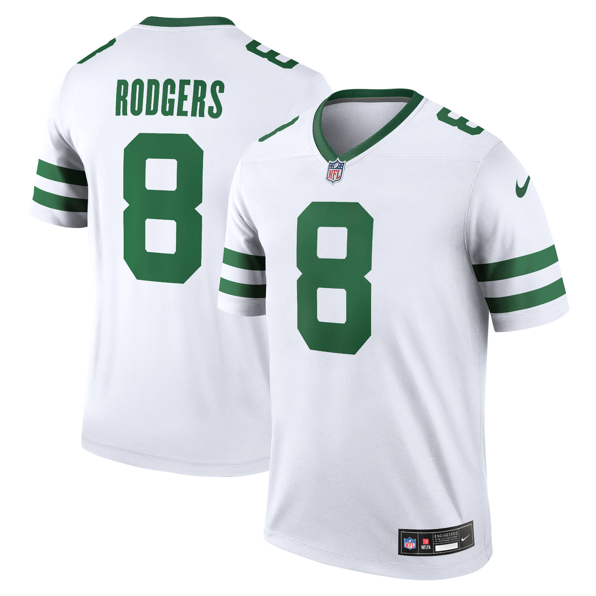 Aaron Rodgers New York Jets Men's Alternate Legend Player Jersey – Spotlight White