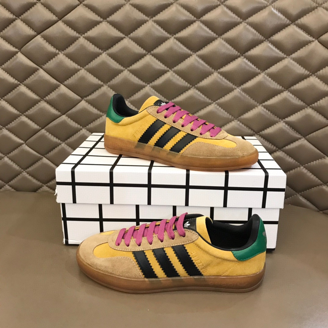 Adidas x Gucci Men’s Gazelle Sneakers In Yellow SNK381618574