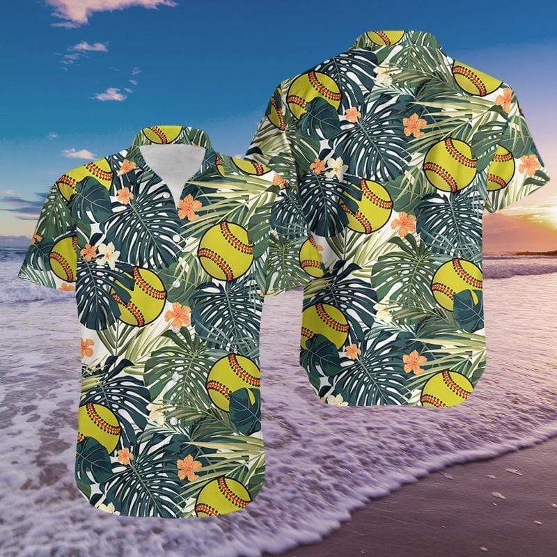 Discover Cool Softball Simple Hawaii Aloha Shirts Fantastic Ha108233