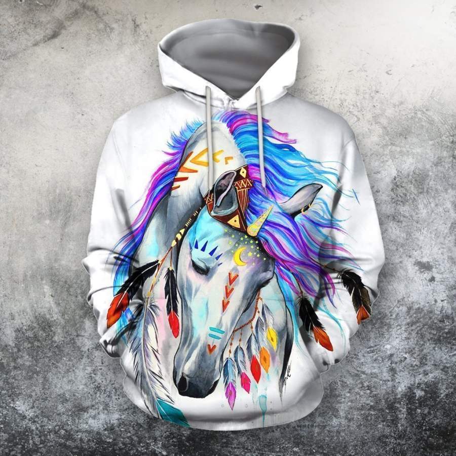 3D All Over Print Horse Art Beautiful Shirts